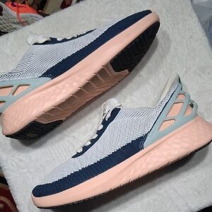 Kizik Athens Bahama Womens Hands Free Shoes Mens 9.5/ Womens Sz 11 Gray Navy